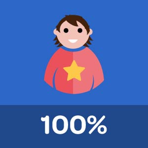 100% Profile Complete