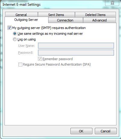 Outgoing Authentication