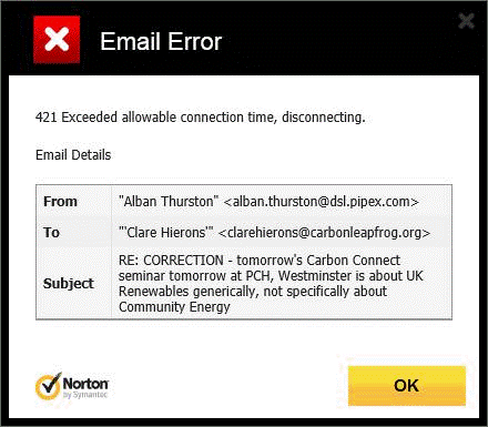 Evidence for complaint to TalkTalk Community