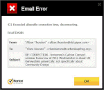 Evidence for complaint to TalkTalk Community