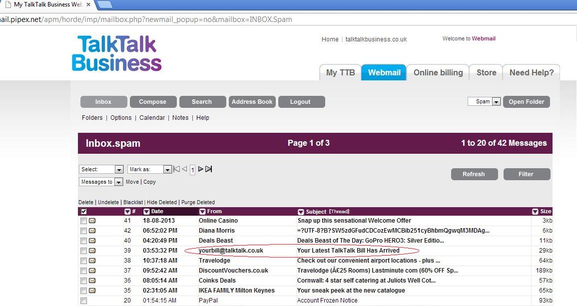 how-can-i-whitelist-messages-in-webmail-talktalk-help-support