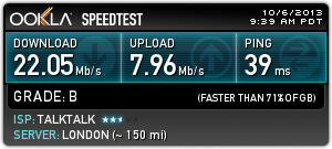 Speed test