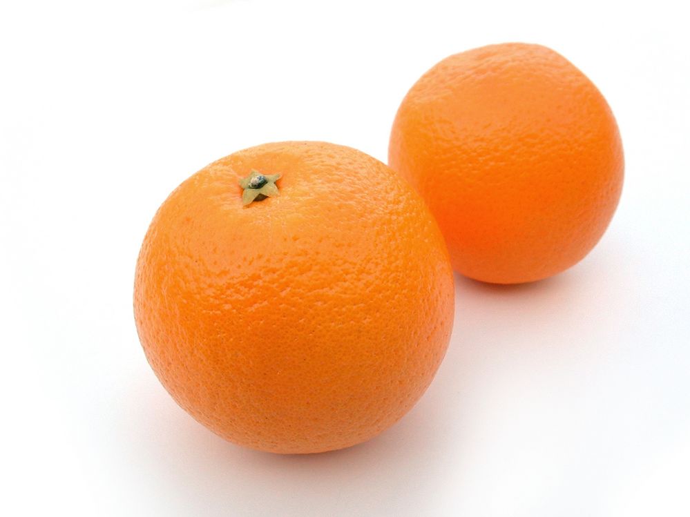 two oranges