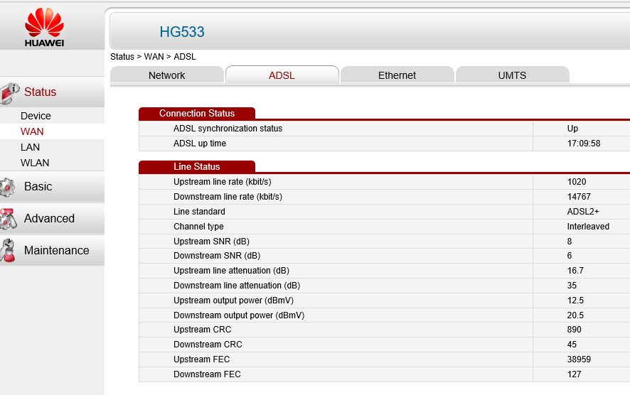 HG533 router