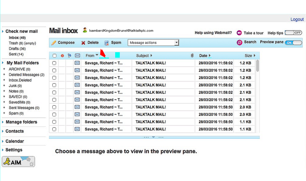 TalkTalk Webmail Screens.png