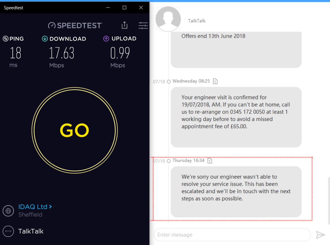 broadband speed issues, talktalk fobbing me off. Page 2 TalkTalk