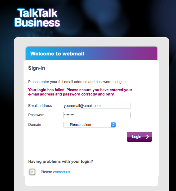 Problem With Pipex Pop Server Talktalk Help And Support