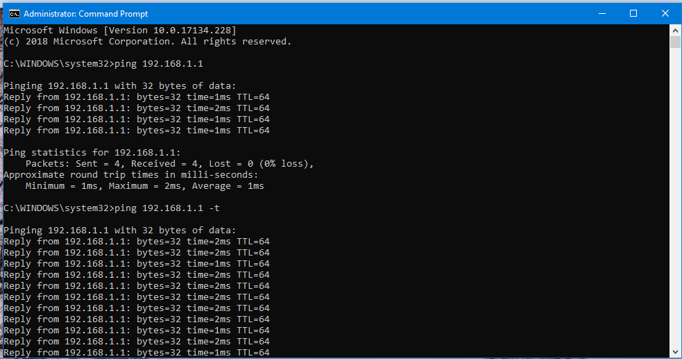 Ping 192.168. Ping ipv6 Windows.