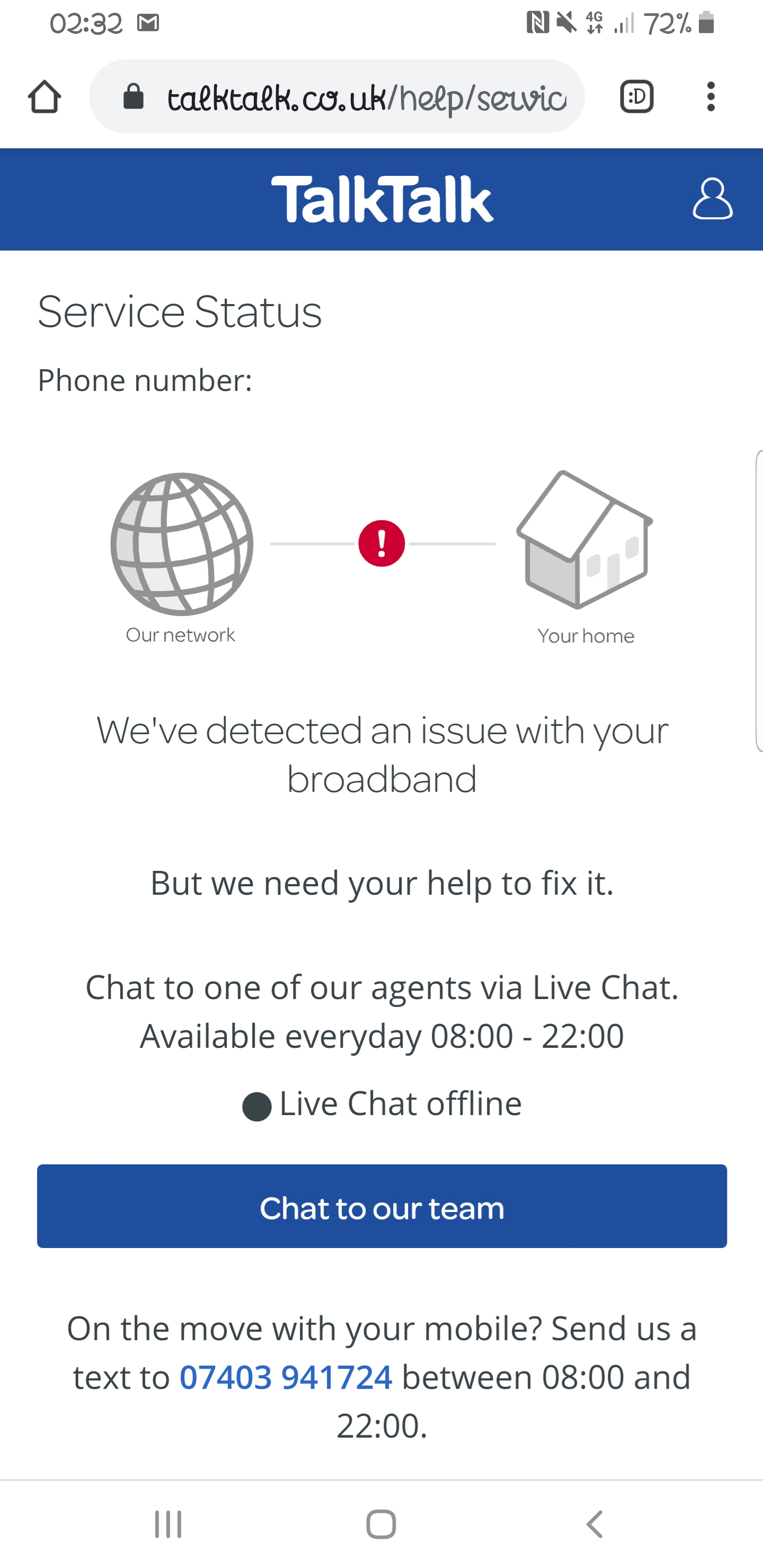 Solid red light on router for 6 hours and counting TalkTalk Help