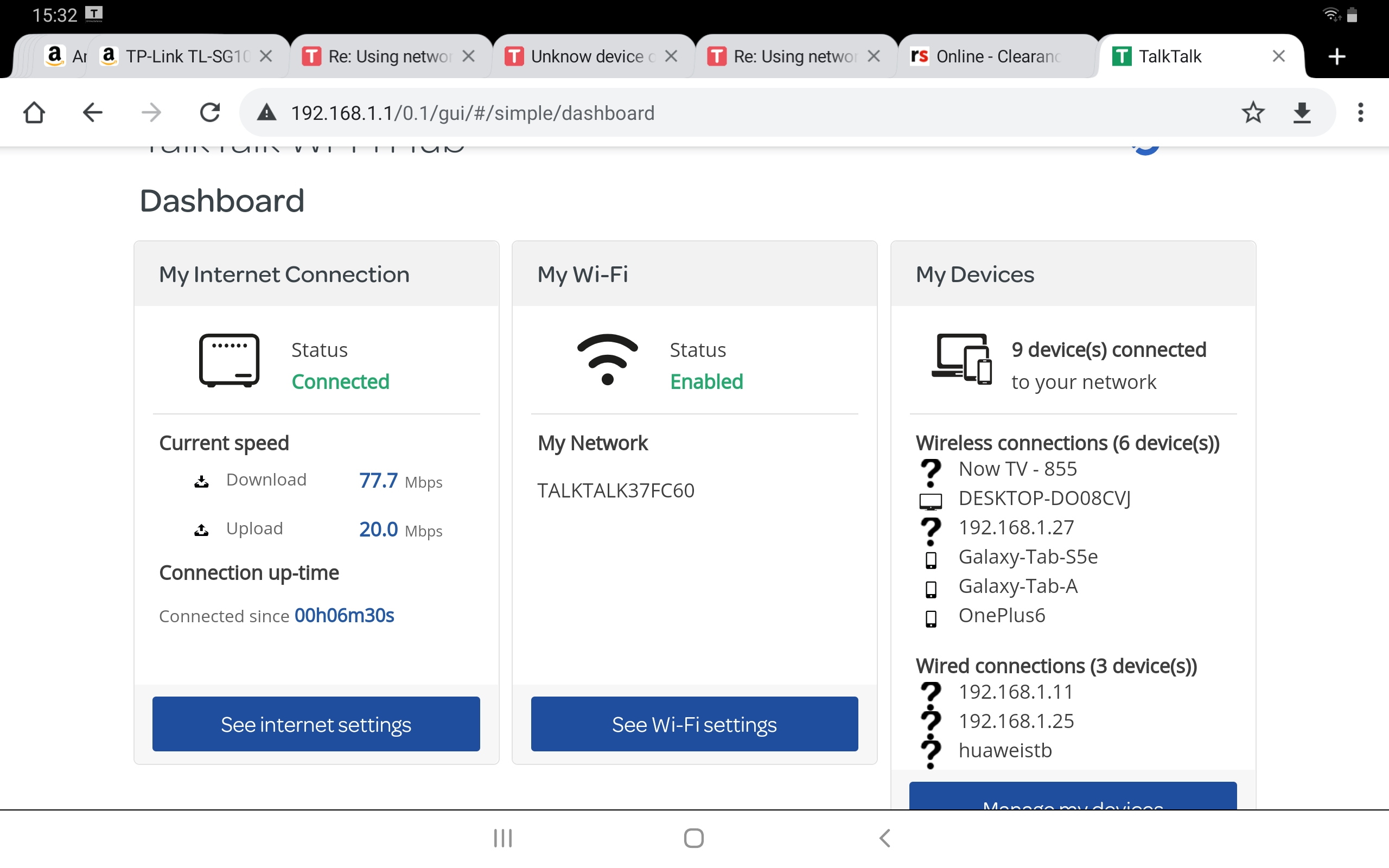 Solved Unknow device on my network TalkTalk Help & Support