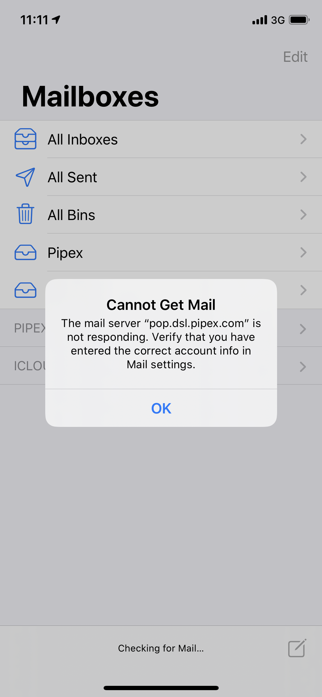 Pipex Pop Server Issue Again! TalkTalk Help & Support