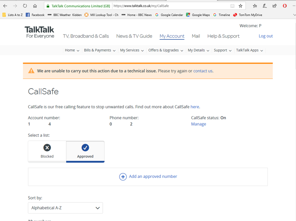 Manage your Approved List on your Account TalkTalk Help & Support