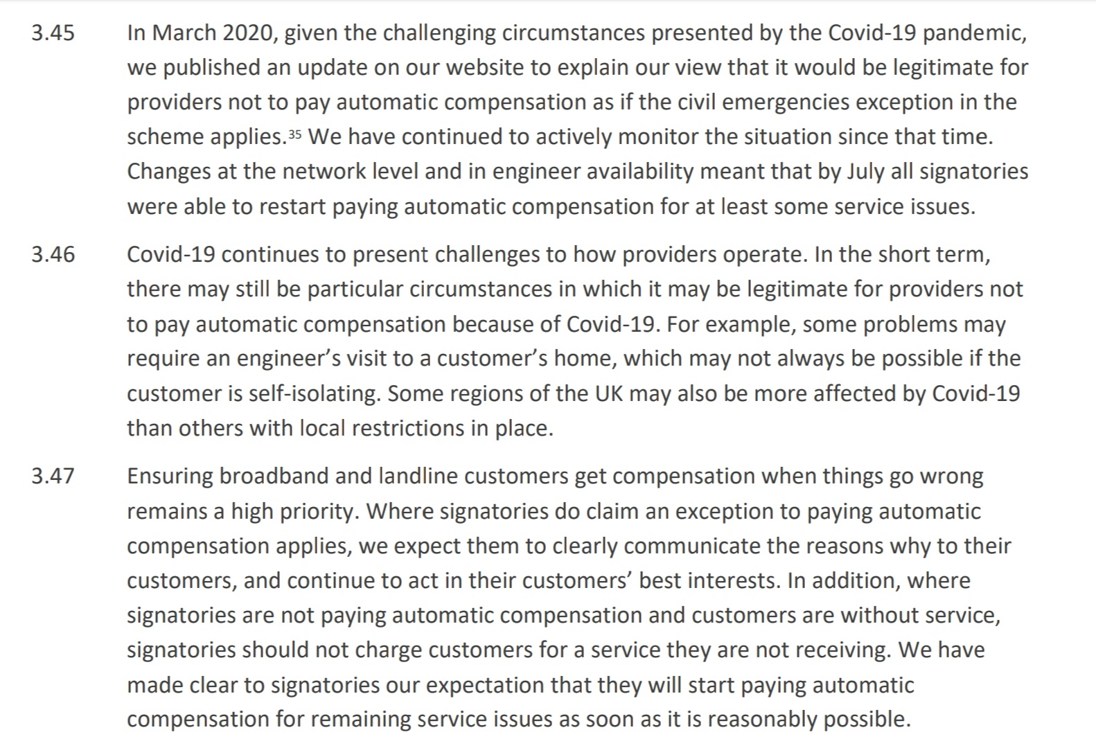 Compensation For Loss Of Service TalkTalk Help & Support