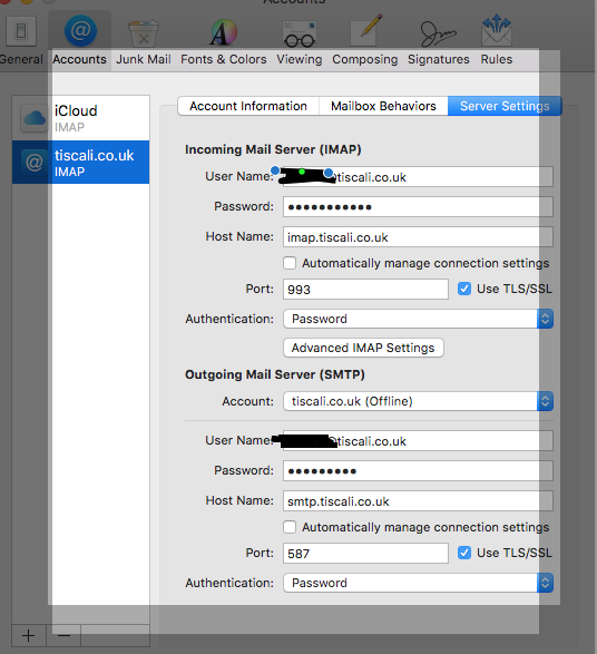 Solved Help I Can t Send Tiscali Emails TalkTalk Help Support