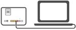 Wi-Fi Hub connected to a laptop with an Ethernet cable.jpg