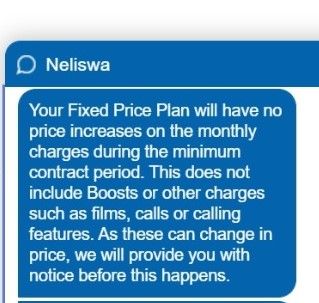 This is from Chat where I was told my plan was fixed with no monthly price increases. Hmmmmm.