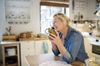 Lady on phone