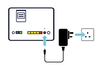 Connect Wi-Fi Hub2 to power socket