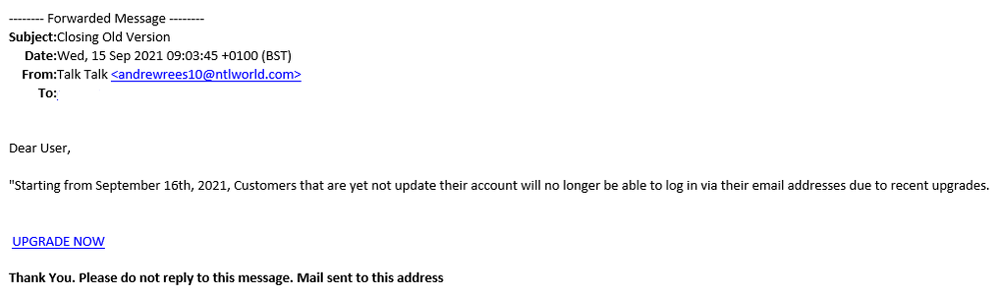 phishing-email-with-Closing-Old-Version-in-subject