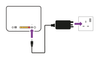 Router and  plug socket
