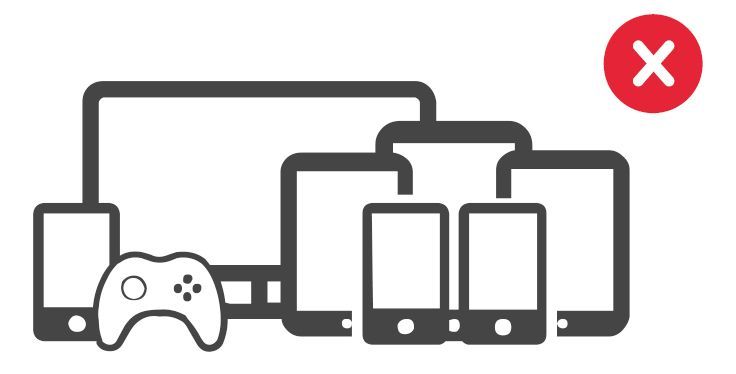 disconnect devices that you're not using