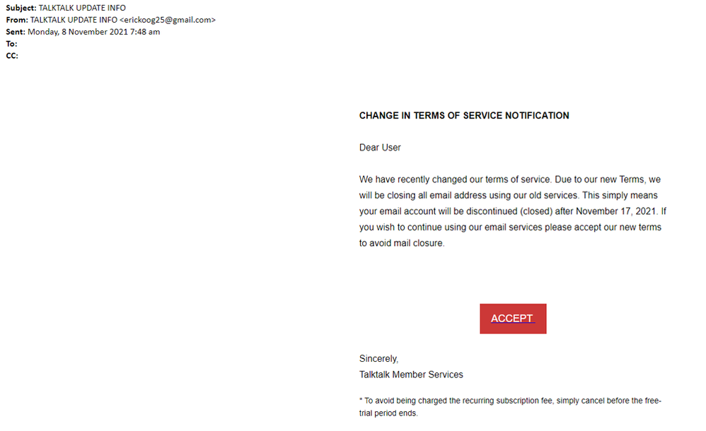 example-of-phishing-email-with-TALKTALK-UPDATE-INFO-in-subject