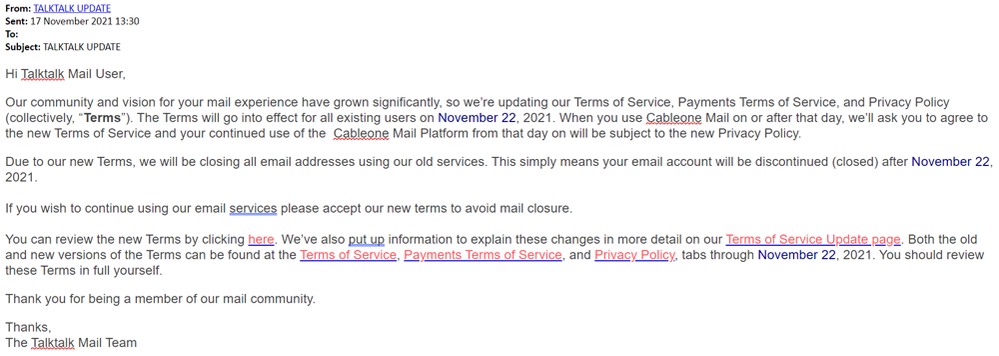 example-of-phishing-email-with-TALKTALK-UPDATE-in-subject
