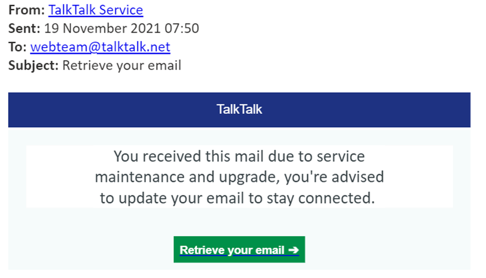 example-of-phishing-email-with-Retrieve-your-email-in-subject