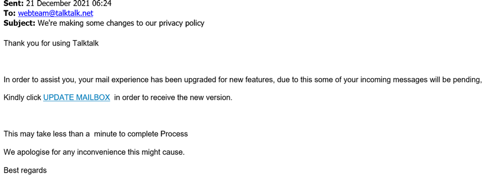 example-of-phishing-email-with-We're-making-some-changes-to-our-privacy-policy-in-subject