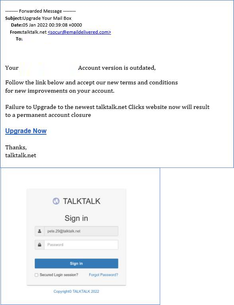 example-of-phishing-email-with-Upgrade-Your-Mail-box-in-subject
