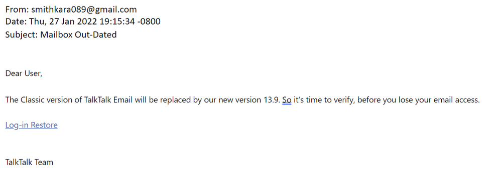example-of-phishing-email-with-Mailbox Out Dated in-subject