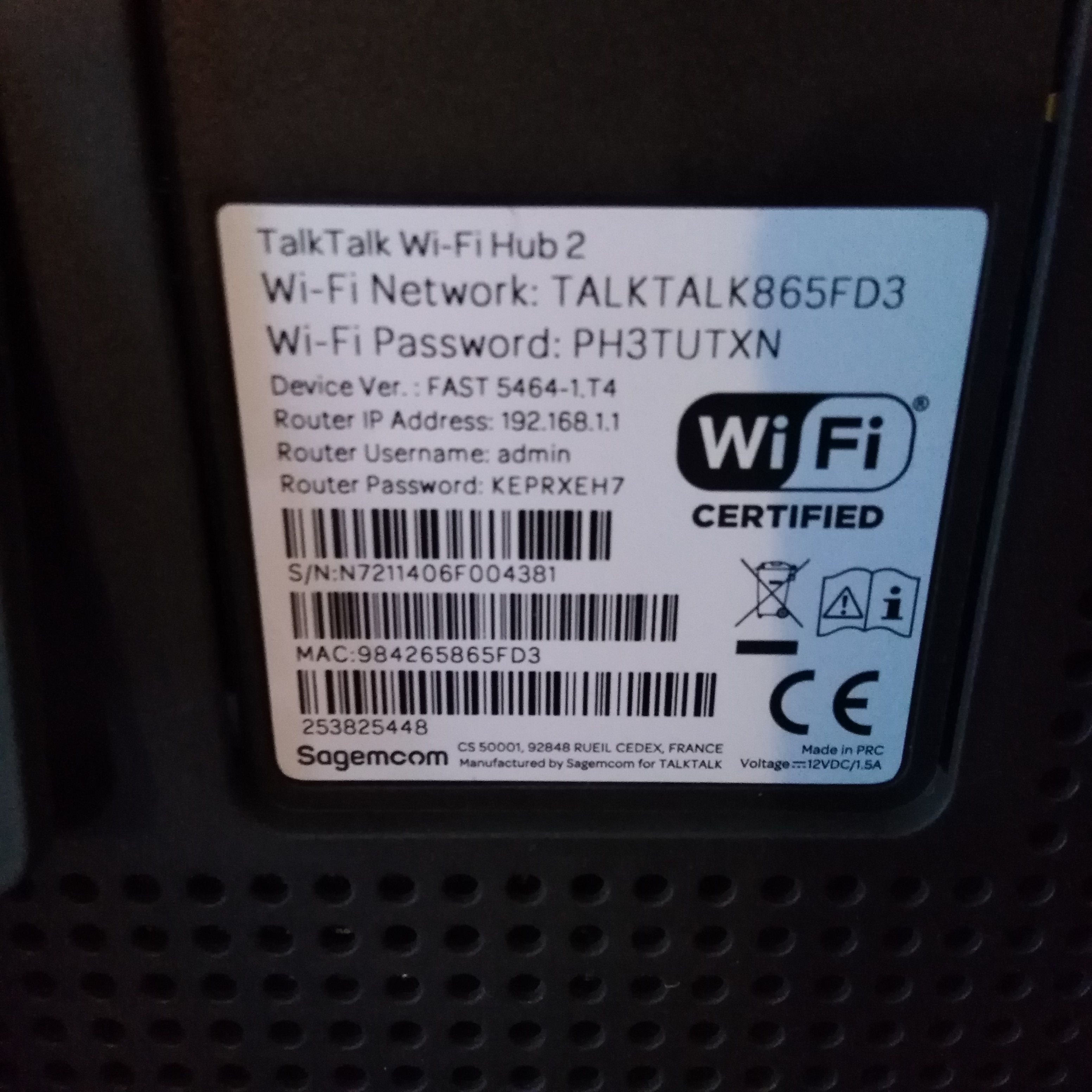 router - Page 2 - TalkTalk Help & Support