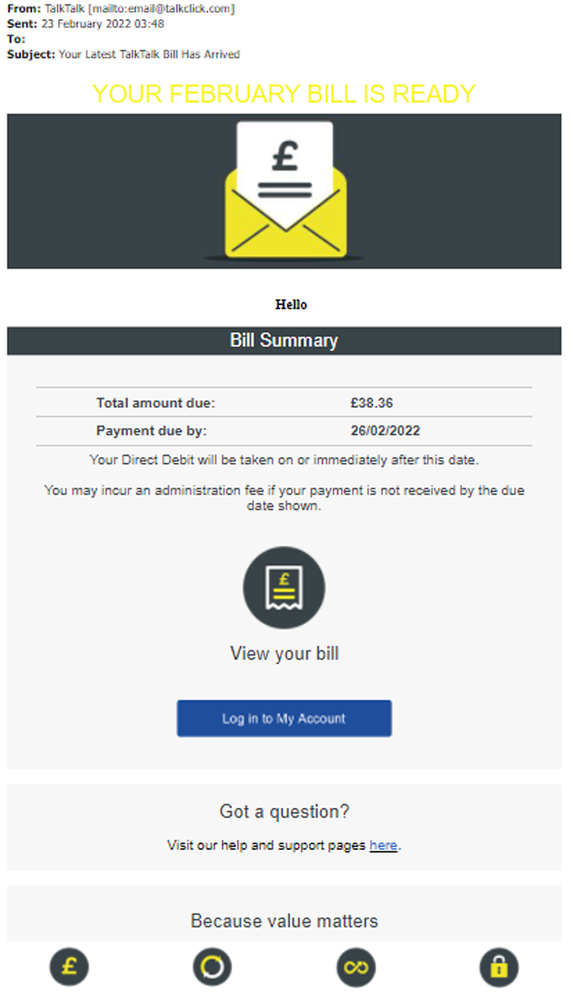 example-of-phishing-email-with-Your-Latest-TalkTalk-Bill-Has-Arrived-in-subject