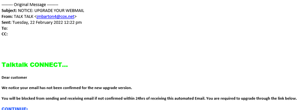 example-of-phishing-email-with-NOTICE-UPGRADE-YOUR-WEBMAIL-in-subject