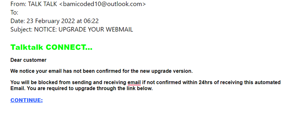 example-of-phishing-email-with-NOTICE-UPGRADE-YOUR-WEBMAIL-in-subject