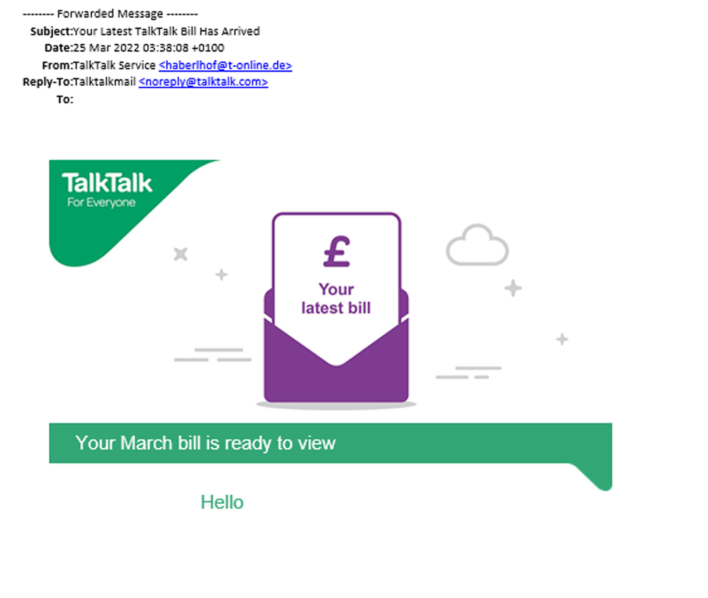 example-of-phishing-email-with-Your-Latest-TalkTalk-Bill-Has-Arrived-in-subject