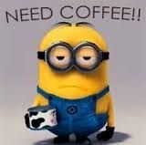 Minion with coffee cup