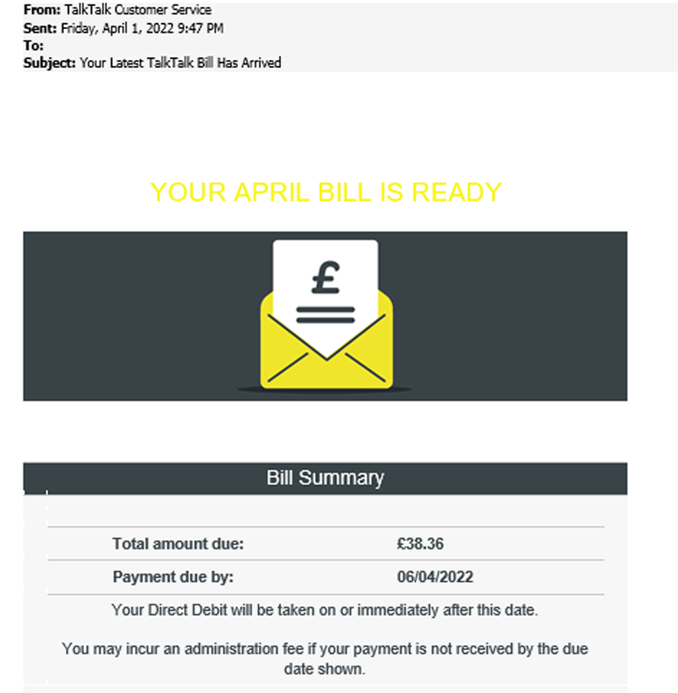 example-of-phishing-email-with-Your-Latest-TalkTalk-Bill-Has-Arrived-in-subject