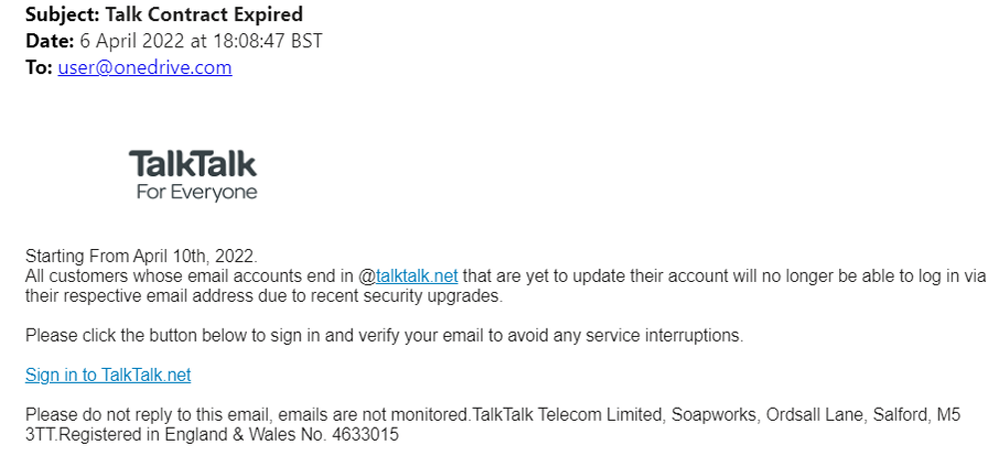 example-of-phishing-email-with-Talk-Contract-Expired-in-subject