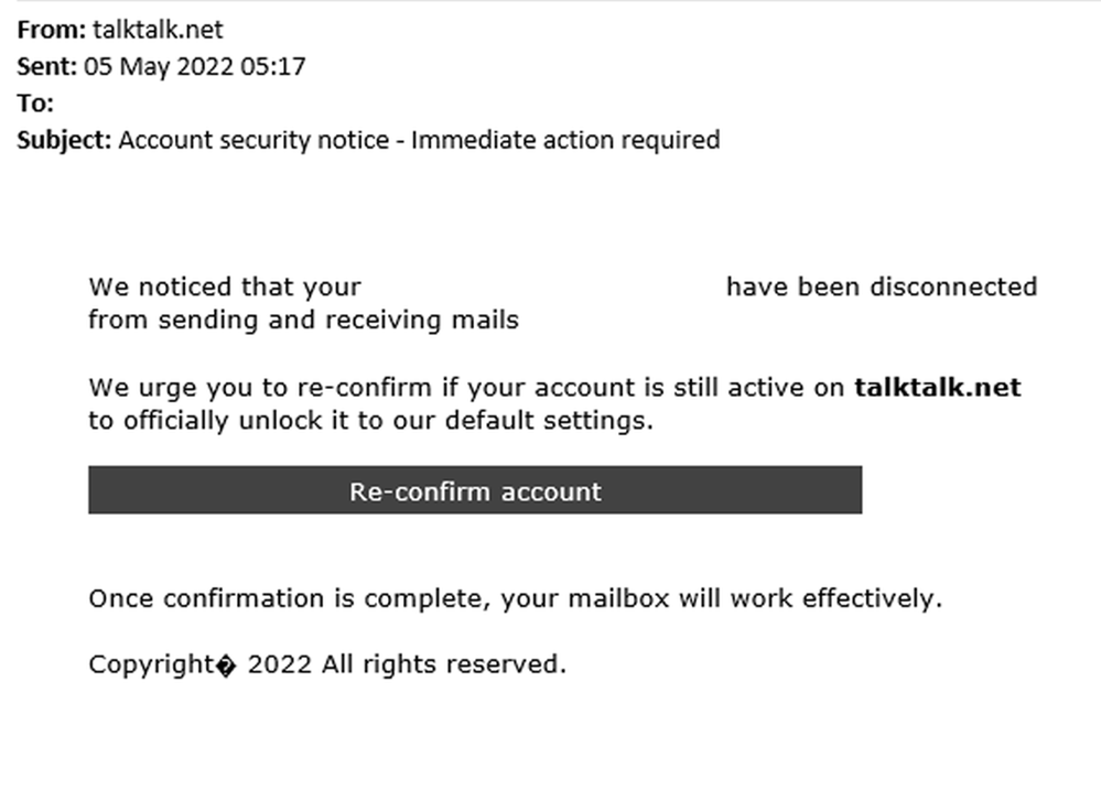 example-of-phishing-email-with-Account-security-notice---Immediate-action-required-in-subject