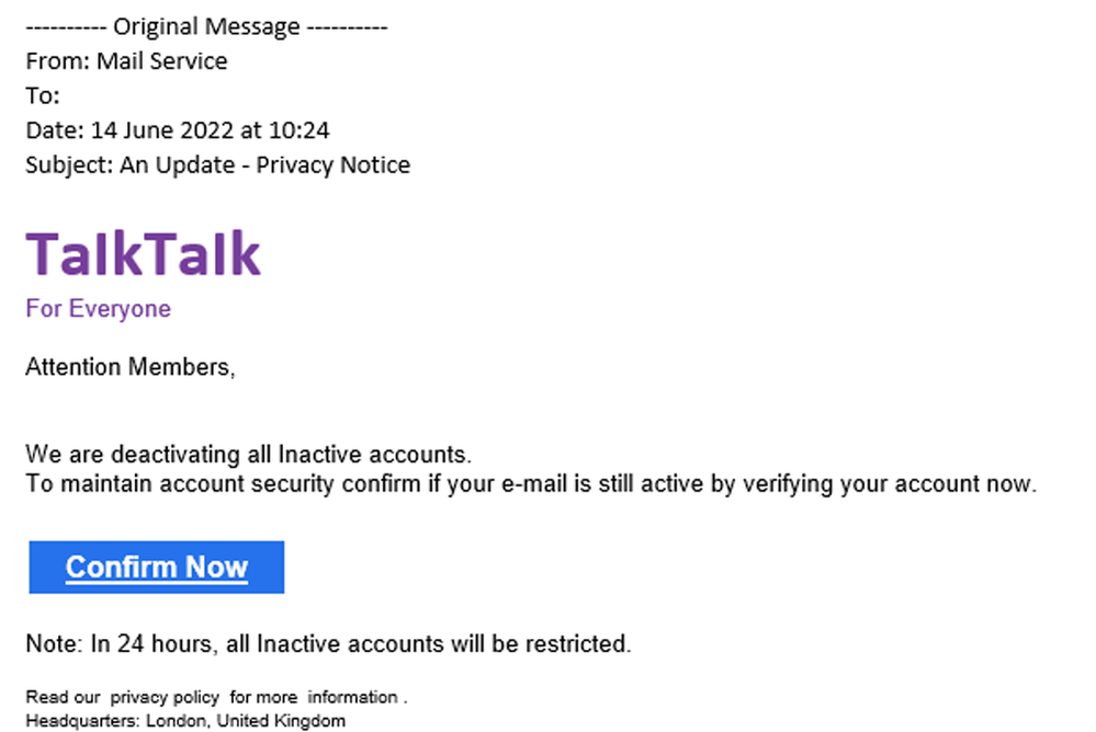 example-of-phishing-email-with-An-Update-Privacy-Notice-in-subject