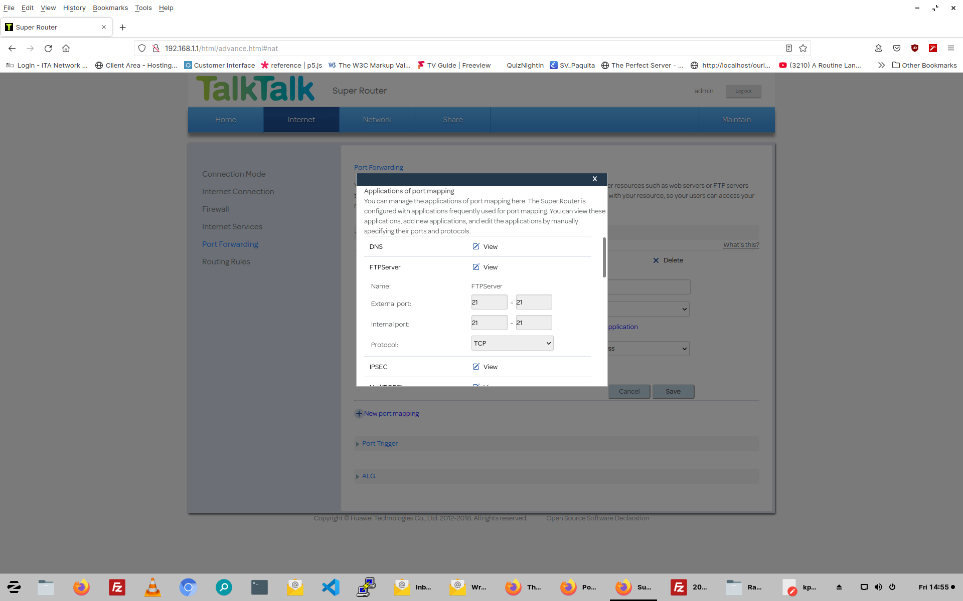 Port forwarding TalkTalk Help & Support