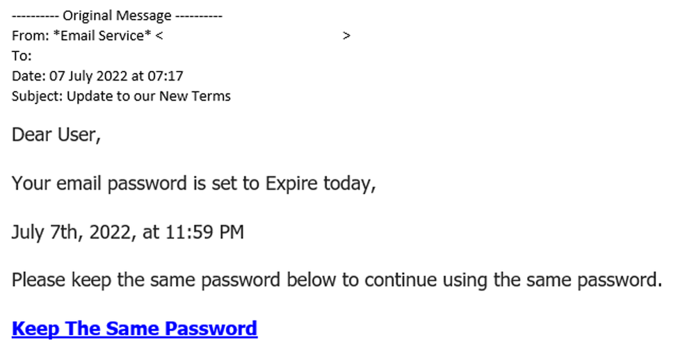 example-of-phishing-email-with-Update-to-our-New-Terms--in-subject