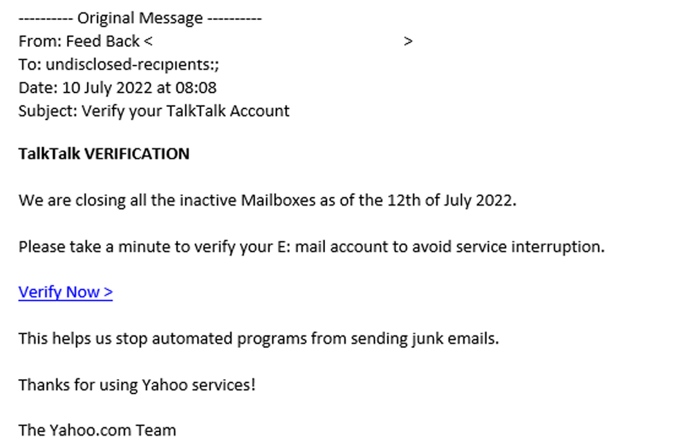 example-of-phishing-email-with-Verify-your-TalkTalk-Account-in-subject