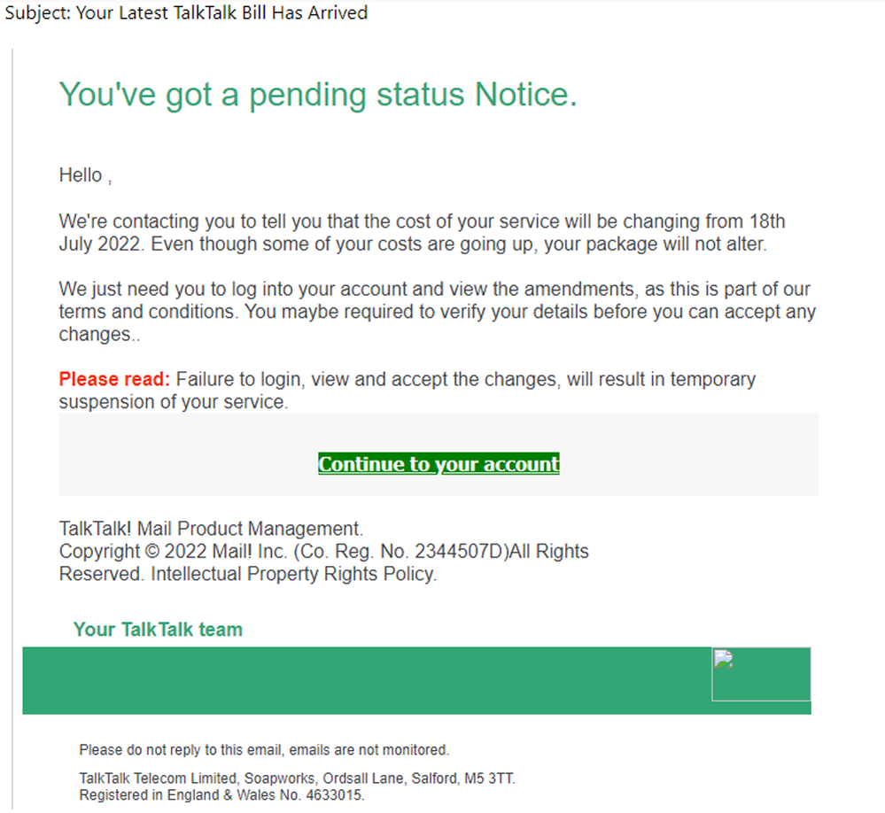 example-of-phishing-email-with-Your-Latest-TalkTalk-Bill-Has-Arrived-in-subject