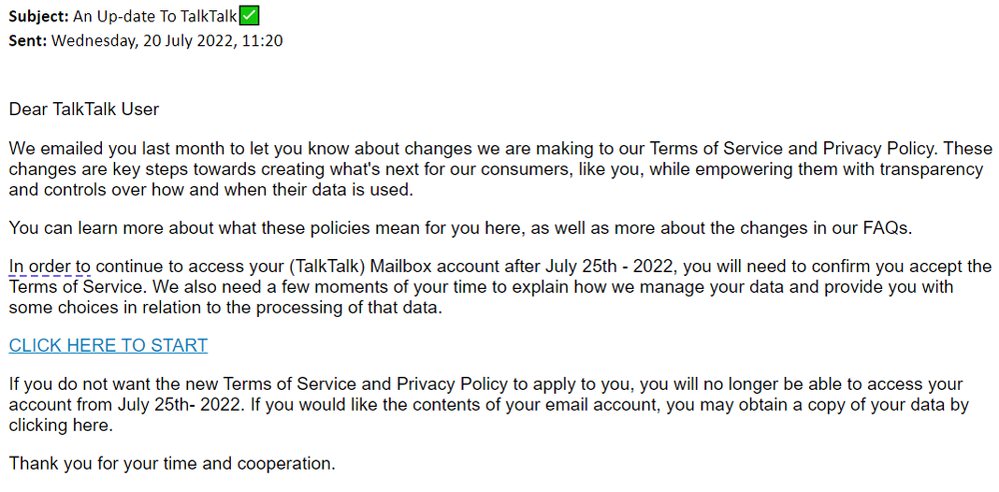 example-of-phishing-email-with-An-Up-date-To-TalkTalk-in-subject