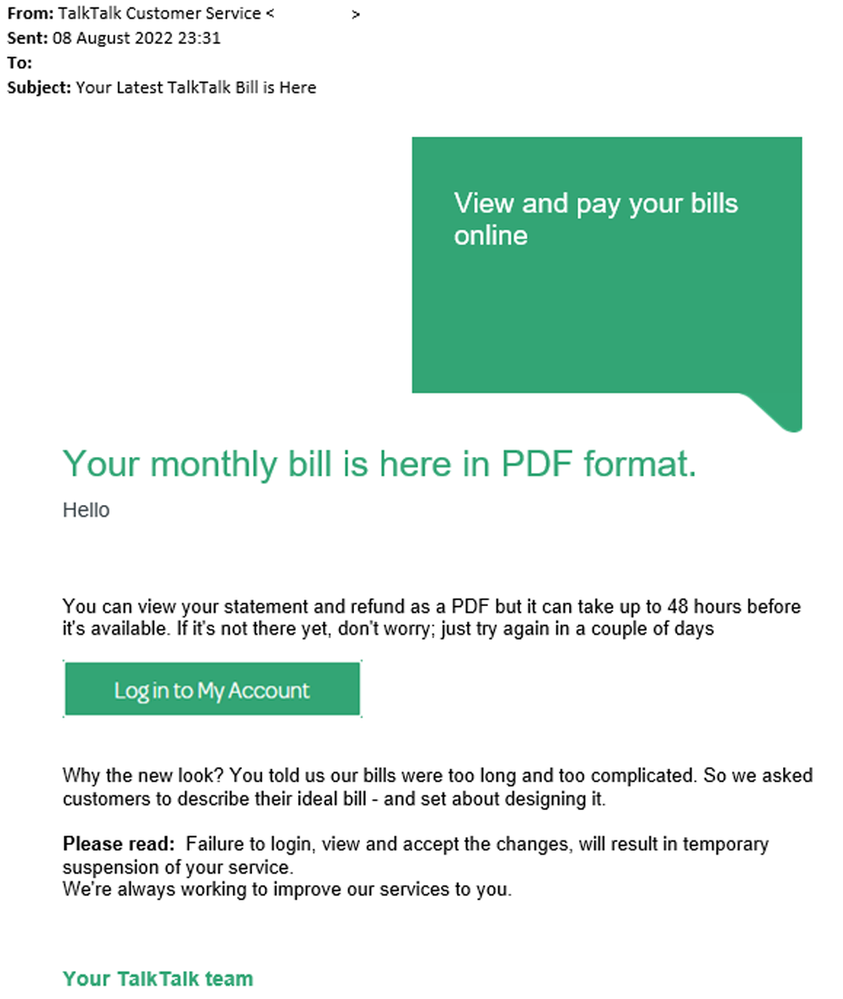 example-of-phishing-email-with-Your-Latest-TalkTalk-Bill-is-Here-in-subject