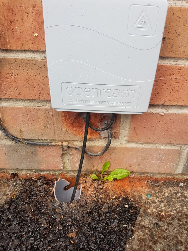 Outside box installation Fibre 150 TalkTalk Help & Support