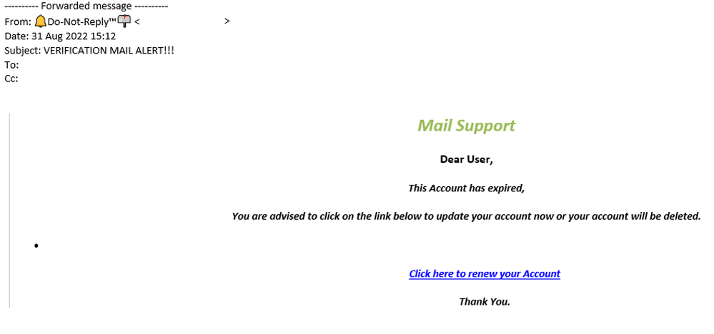 example-of-phishing-email-with-VERIFICATION-MAIL-ALERT-!!!-in-subject