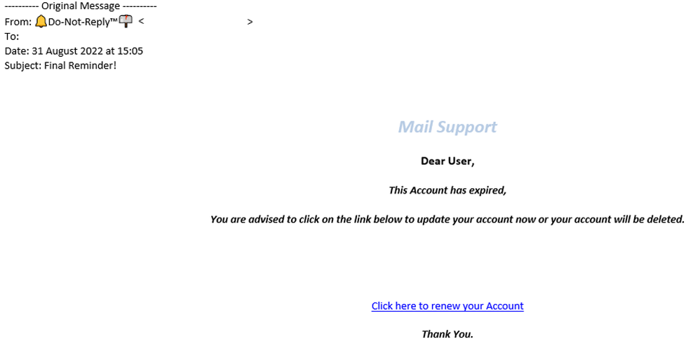 example-of-phishing-email-with-Final-Reminder!-in-subject